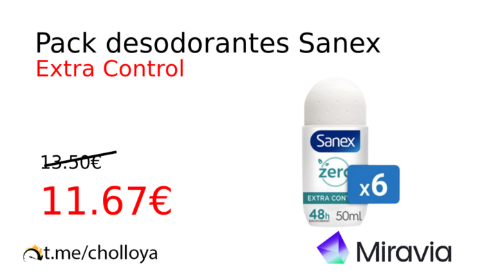 Pack desodorantes Sanex