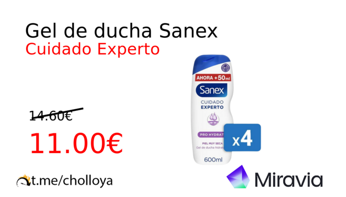 Gel de ducha Sanex