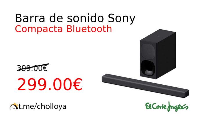 Barra de sonido Sony