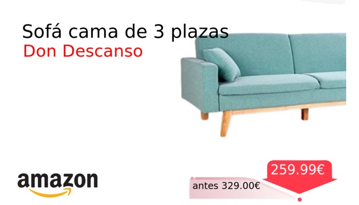 Sofá cama de 3 plazas