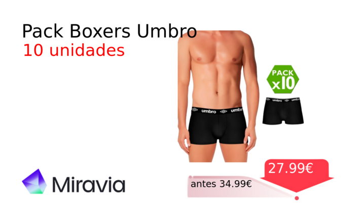 Pack Boxers Umbro