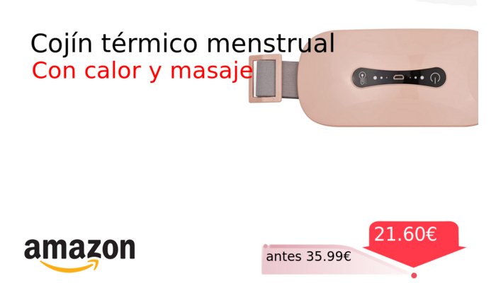 Cojín térmico menstrual