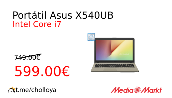 Portátil Asus X540UB