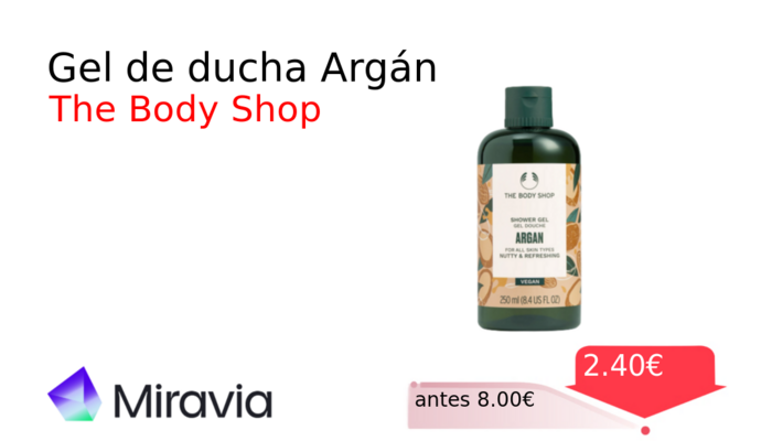 Gel de ducha Argán