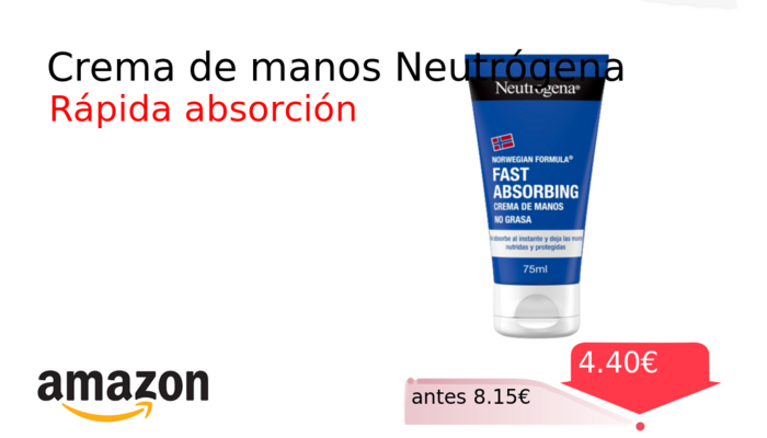 Crema de manos Neutrógena