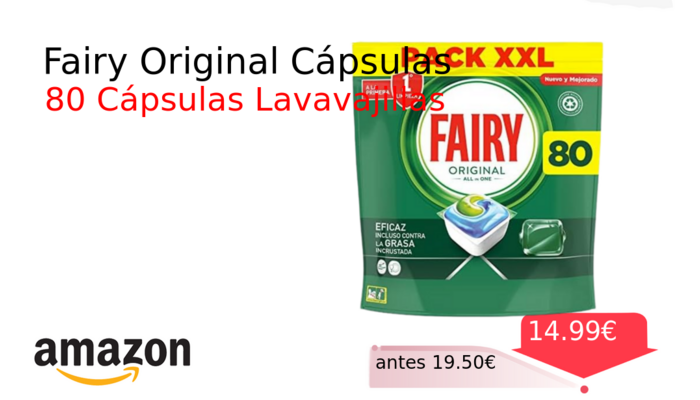 Fairy Original Cápsulas