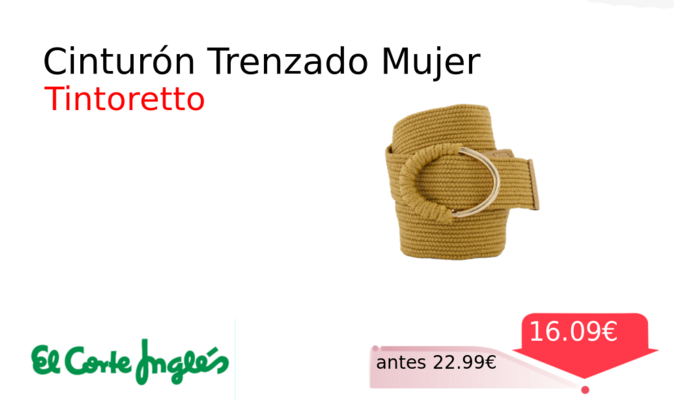 Cinturón Trenzado Mujer