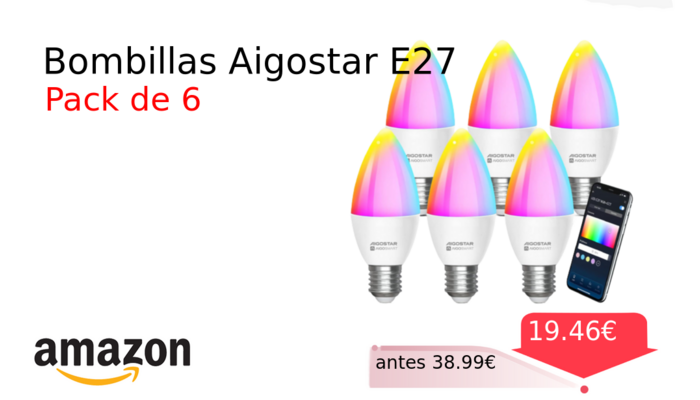 Bombillas Aigostar E27