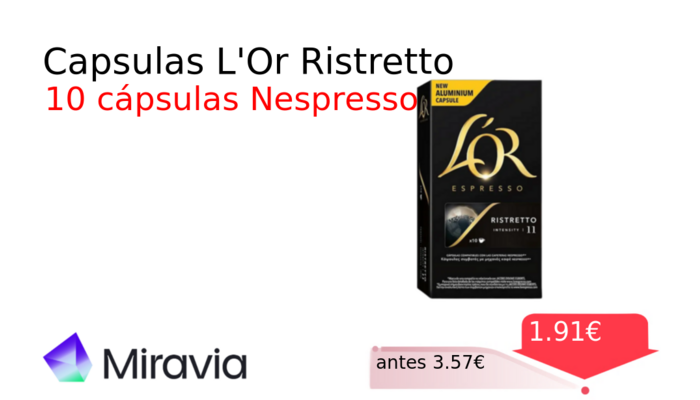 Capsulas L'Or Ristretto