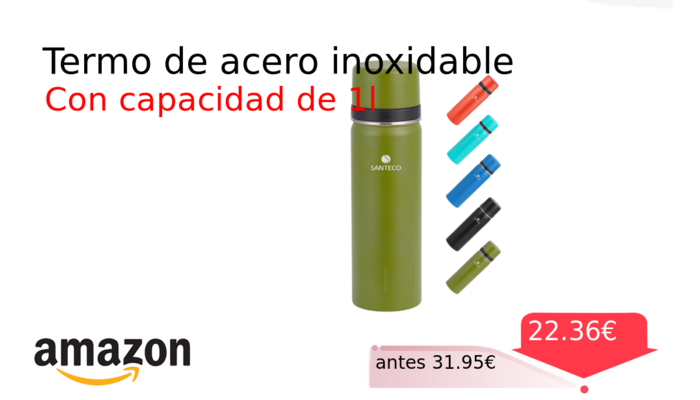 Termo de acero inoxidable