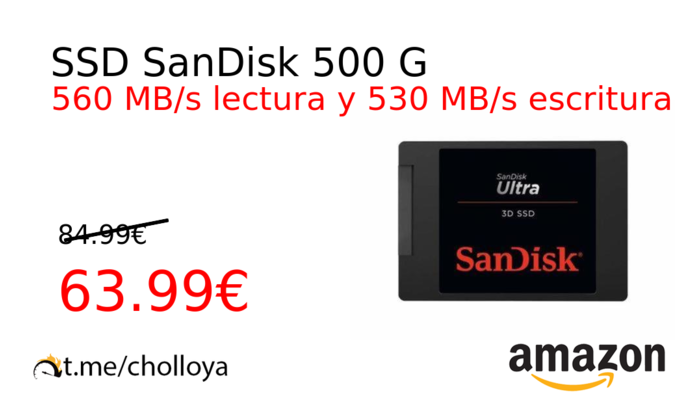 SSD SanDisk 500 G