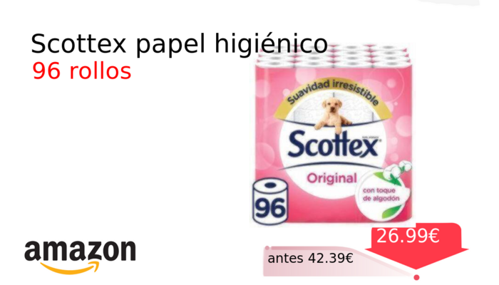 Scottex papel higiénico