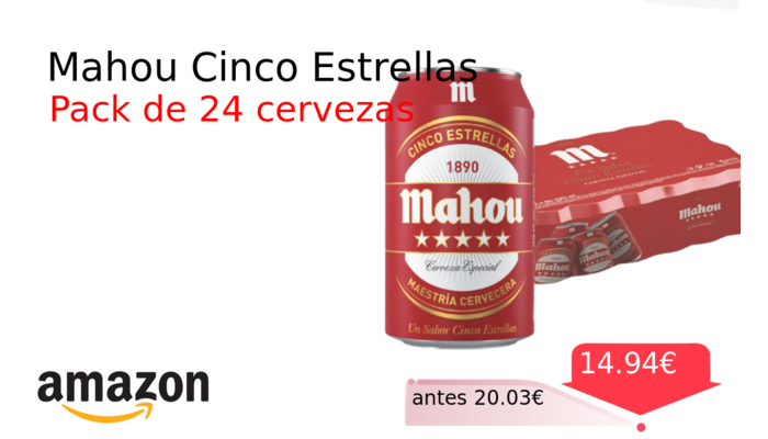 Mahou Cinco Estrellas