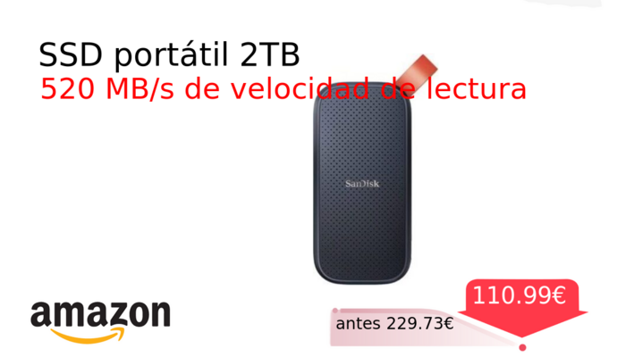 SSD portátil 2TB