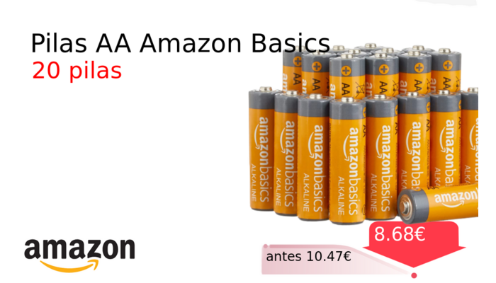 Pilas AA Amazon Basics