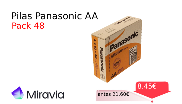Pilas Panasonic AA