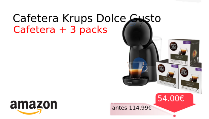 Cafetera Krups Dolce Gusto