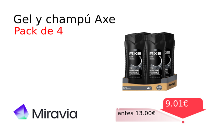 Gel y champú Axe