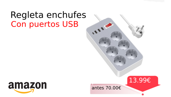 Regleta enchufes