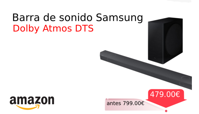 Barra de sonido Samsung