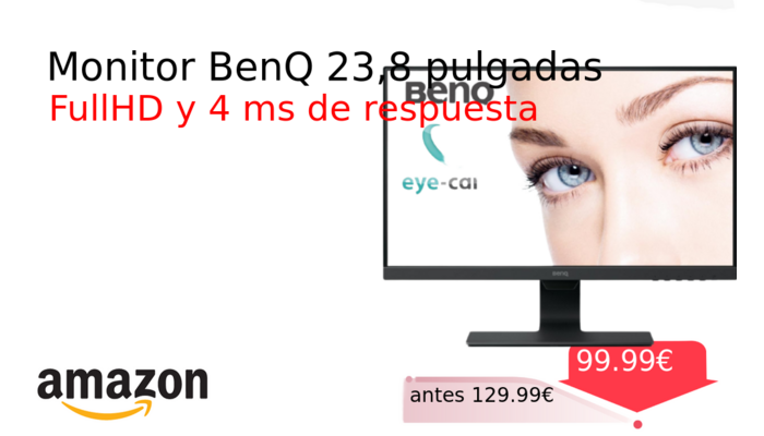 Monitor BenQ 23,8 pulgadas