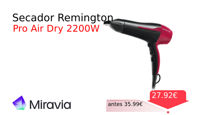 Secador Remington 