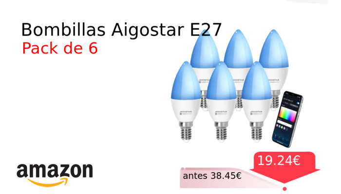 Bombillas Aigostar E27