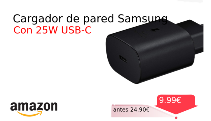 Cargador de pared Samsung