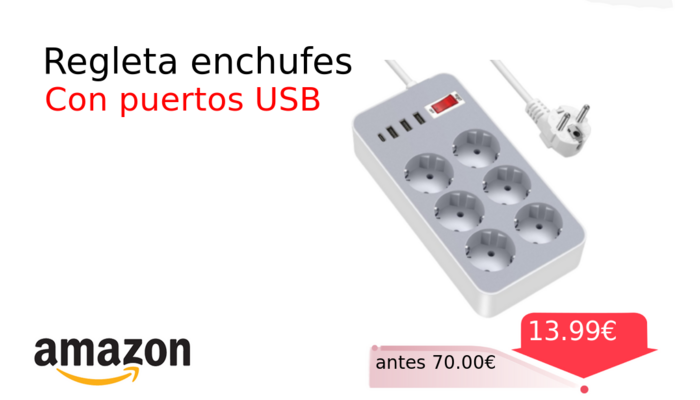 Regleta enchufes