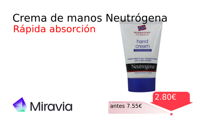 Crema de manos Neutrógena