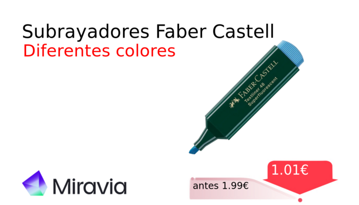 Subrayadores Faber Castell