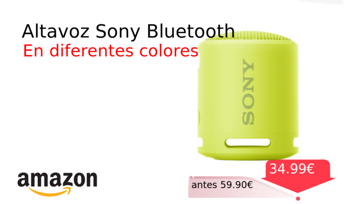 Altavoz Sony Bluetooth