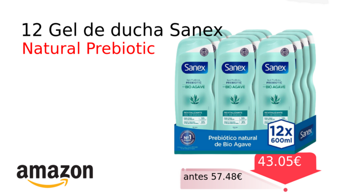 12 Gel de ducha Sanex