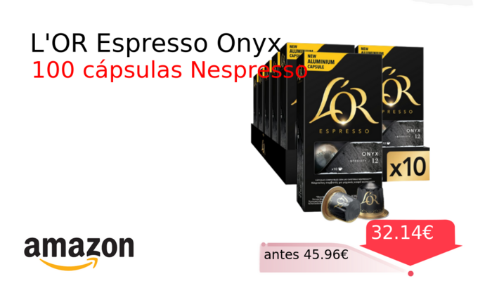 L'OR Espresso Onyx