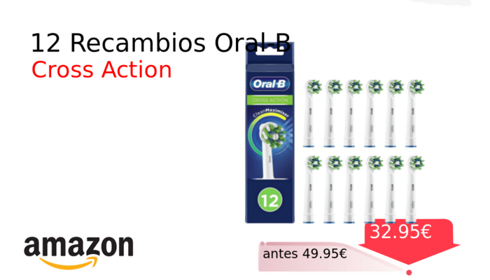 12 Recambios Oral-B