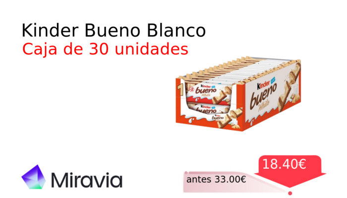 Kinder Bueno Blanco