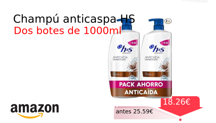 Champú anticaspa HS