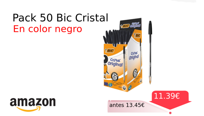 Pack 50 Bic Cristal