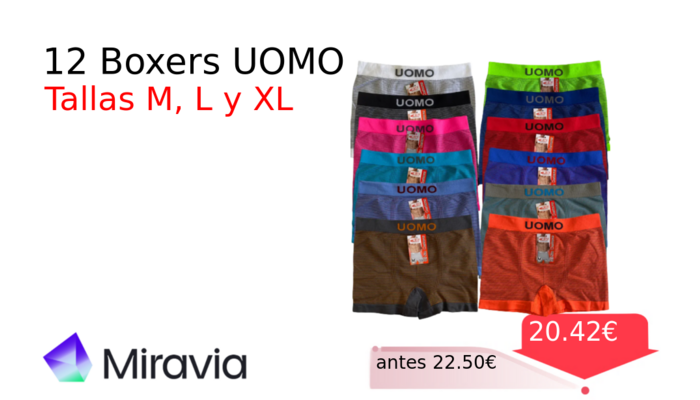 12 Boxers UOMO