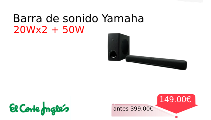 Barra de sonido Yamaha