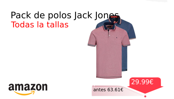 Pack de polos Jack Jones