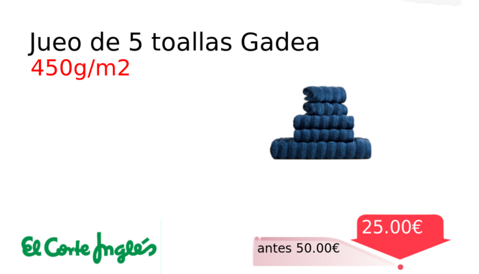 Jueo de 5 toallas Gadea