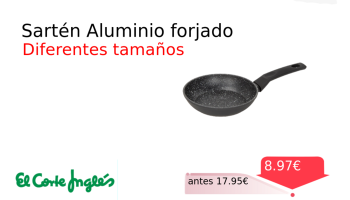 Sartén Aluminio forjado