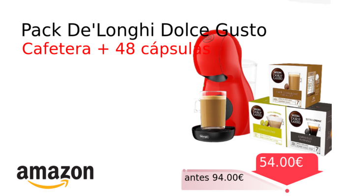 Pack De'Longhi Dolce Gusto