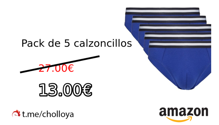 Pack de 5 calzoncillos