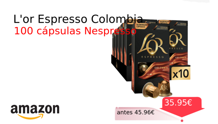 L'or Espresso Colombia