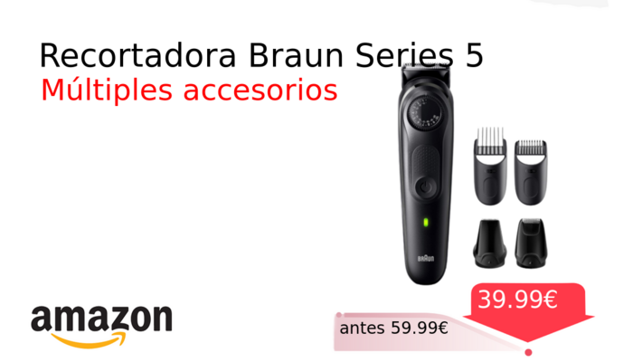 Recortadora Braun Series 5