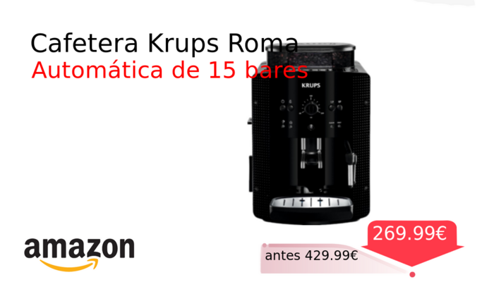 Cafetera Krups Roma