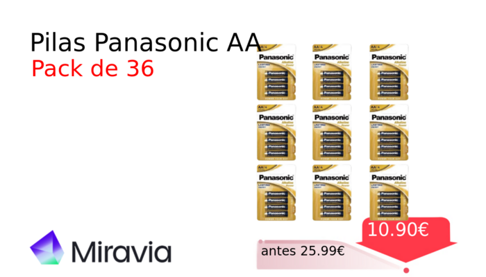 Pilas Panasonic AA