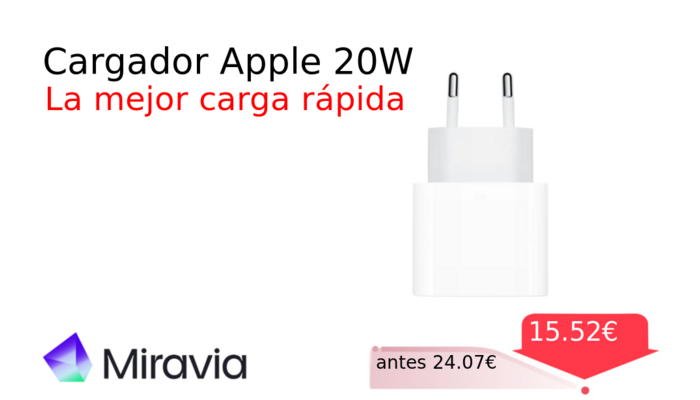 Cargador Apple 20W